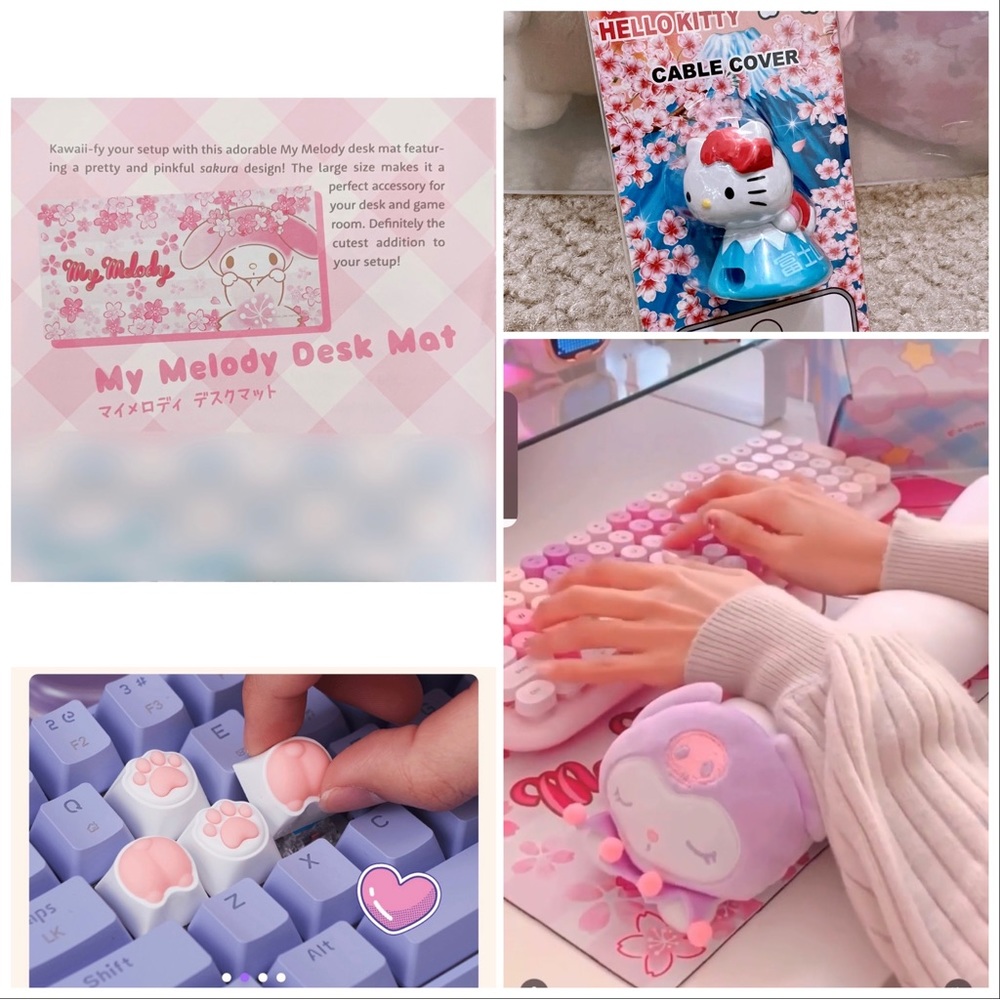 Kawaii Desktop/Computer Set - Picture 1 of 8